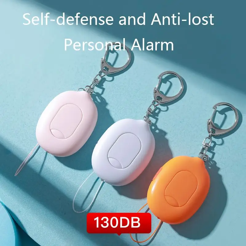 Anti-theft mini self defense alarm keychain with led flashlight for women