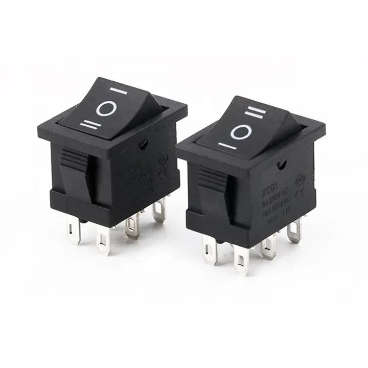Wintai-Tech Double Pole Decora Switch Factory Kcd1 6A 250V 10A 125V 10 Amp Rocker Switch Manufacturer