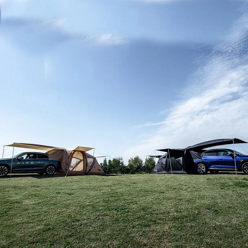 FUGU HOUSE Portable Outdoor  Polyester Automatic Quick Opening Car Tailgate Tent Shade Tent Suv Car Rear Tent For Camping