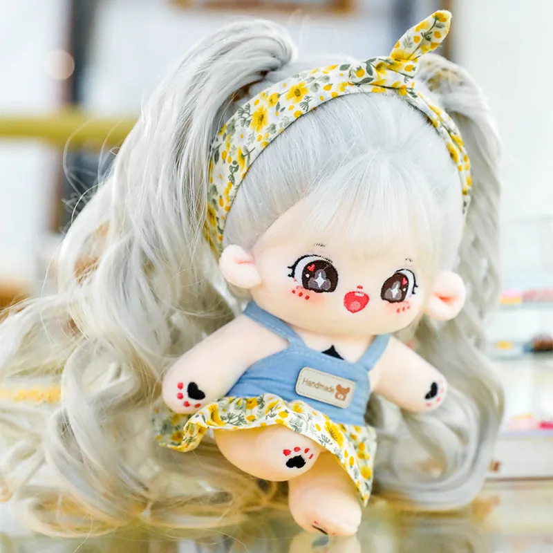 Wholesale Kpop Star Custom High Quality Baby Soft Stuffed Plush Doll Toy 20cm For Kids Girl