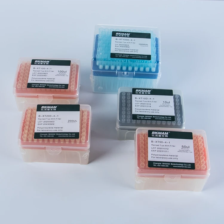 Сертифицированный ISO 10ul 200ul 1000ul стерильный Racked микропипетка фильтр советы лабораторная пипетка советы