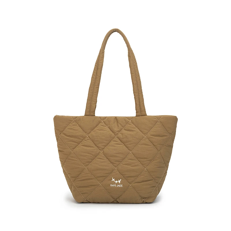 Высококачественная женская большая сумка-тоут на заказ с выстеганным узором и логотипом модный стиль