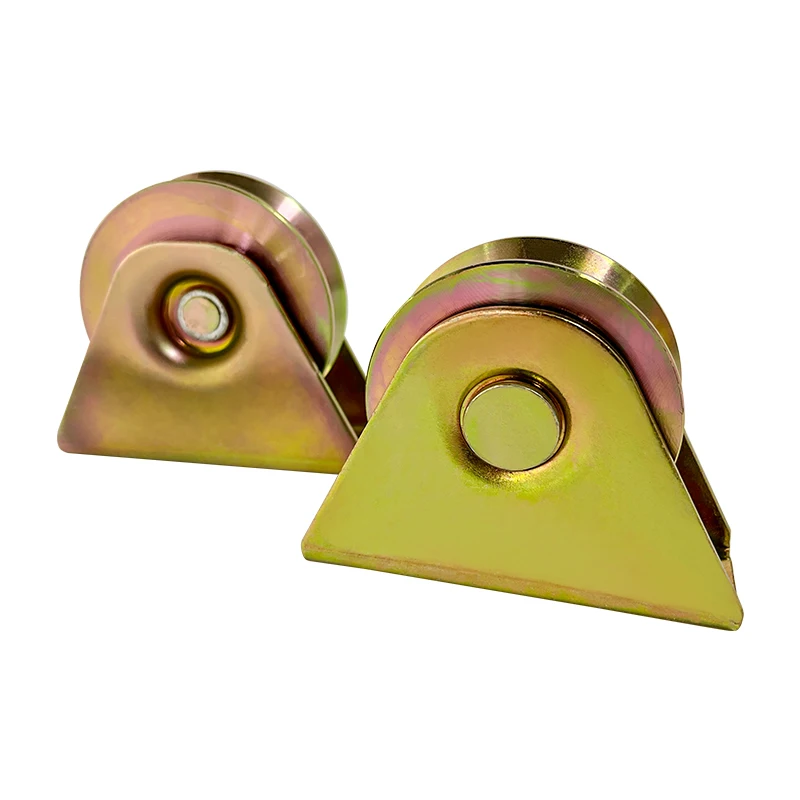 Sliding Gate Wheels V Groove Caster Heavy Duty Rigid Caster With Bracket For Rolling Driveway Gate Industrial