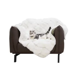2022 new design of sofa cover wholesale couch Faux Fur blanket sofa protector