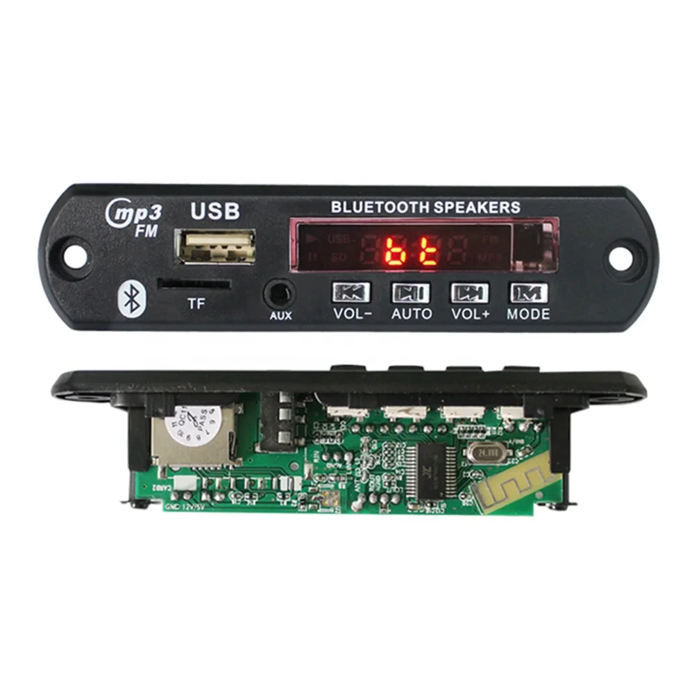 Fm Radio Mp3 Microphone Bt Player Module, Audio Music Bt Microphone Decoder Board