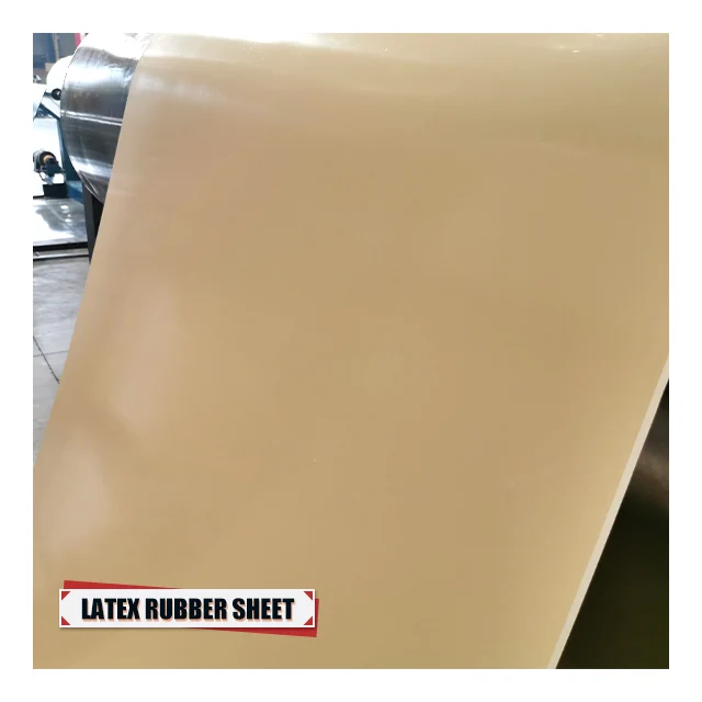 Factory outlet latex thin 1mm beige natural rubber sheet