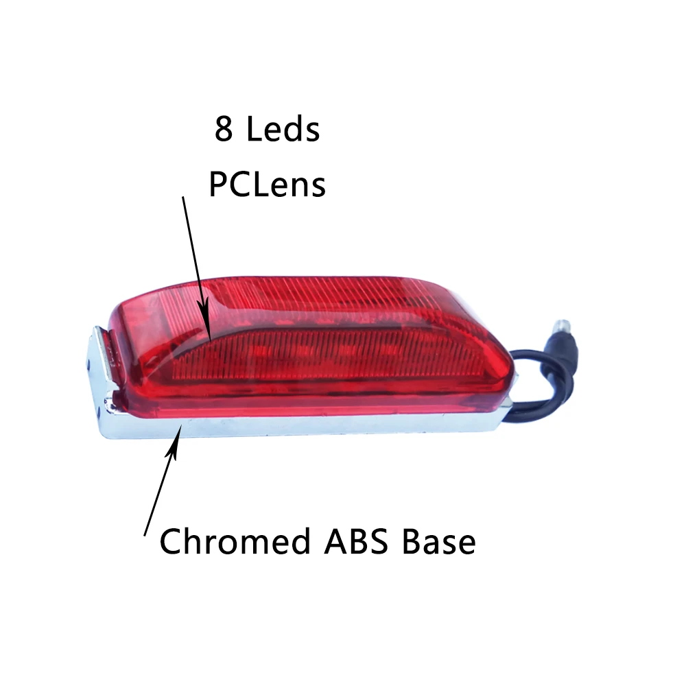 led 3.75' side marker and clearance light meets p2&p3 on a 45 degree using