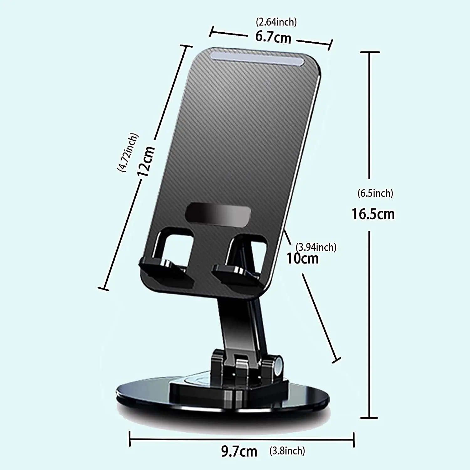 Foldable Height Adjustable Cradle Rotating Portable Mount Bracket Cell Phone Stand Holder For iPad Tablet All Smartphone iPhone