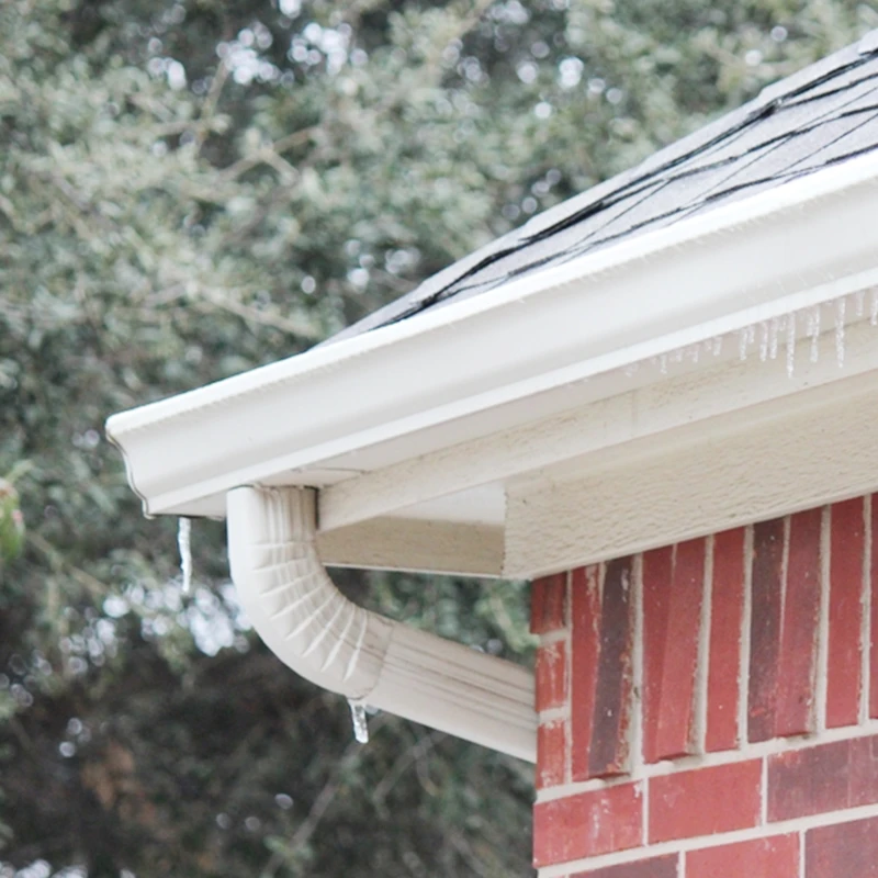 Low Price Factory aluminium Gutter Elbows White Gutter Elbows 75 degrees Gutter Elbows