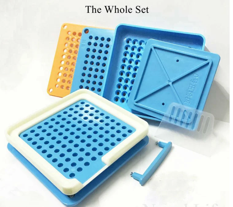 Wholesale 100 Holes New Design Manual  Empty Capsule Filling Machine Powder Pellet Filler Board for  0# 00# 1# 2# Hand Tools