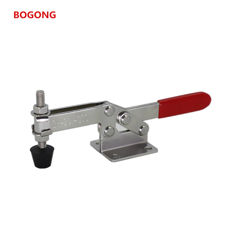 GH-201-CSS Stainless steel   Horizontal Clamp Quick Release   Toggle Clamp  Hand Tool 100Kg 220lbs   201CSS