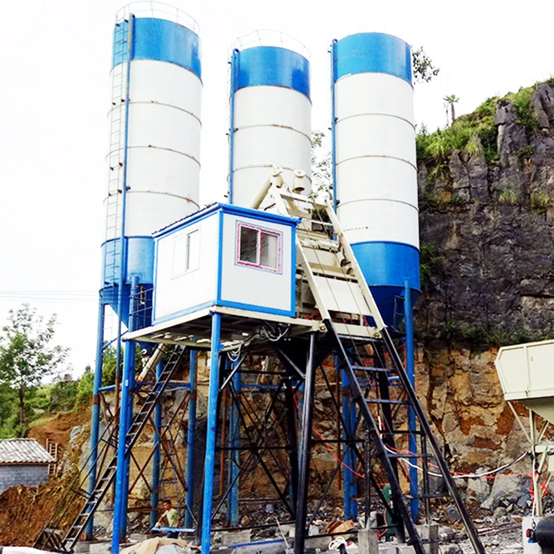 
Jinlong brand HZS50 50m3/h mini plants automatic concrete molds blocks concrete batching plant 