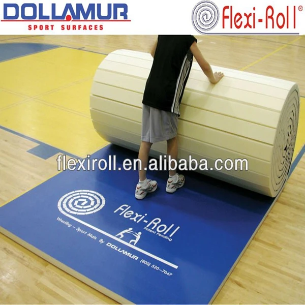 Dollamur Flexi-Roll  Popular carpet and leather custom price flex roll tatami judo mat cheer mats for wholesale