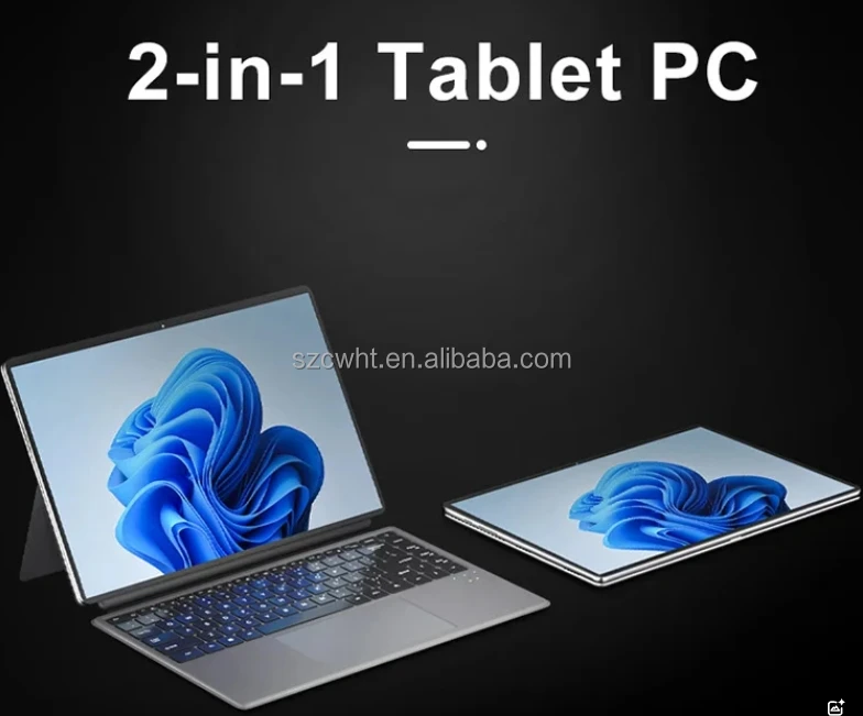 2 in 1 laptop computer 14.1 inch tablet pc window 11 In--tel CPU RAM 16GB ROM 1TB tablet keyboard