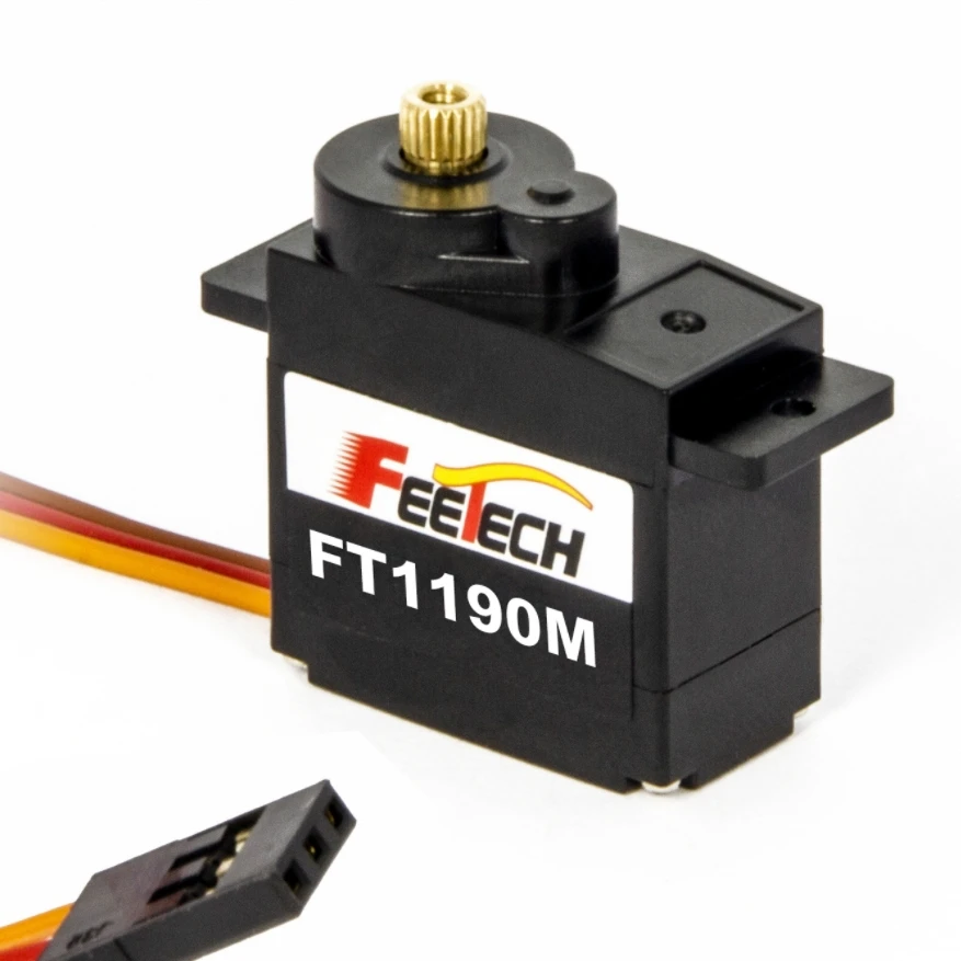 6V 3.5Kg Mini Servo 200 Degree 13.5G 0.1Sec FT1190M Metal Gear Digital Servo Motor Coreless Servo for Smart Control Robot