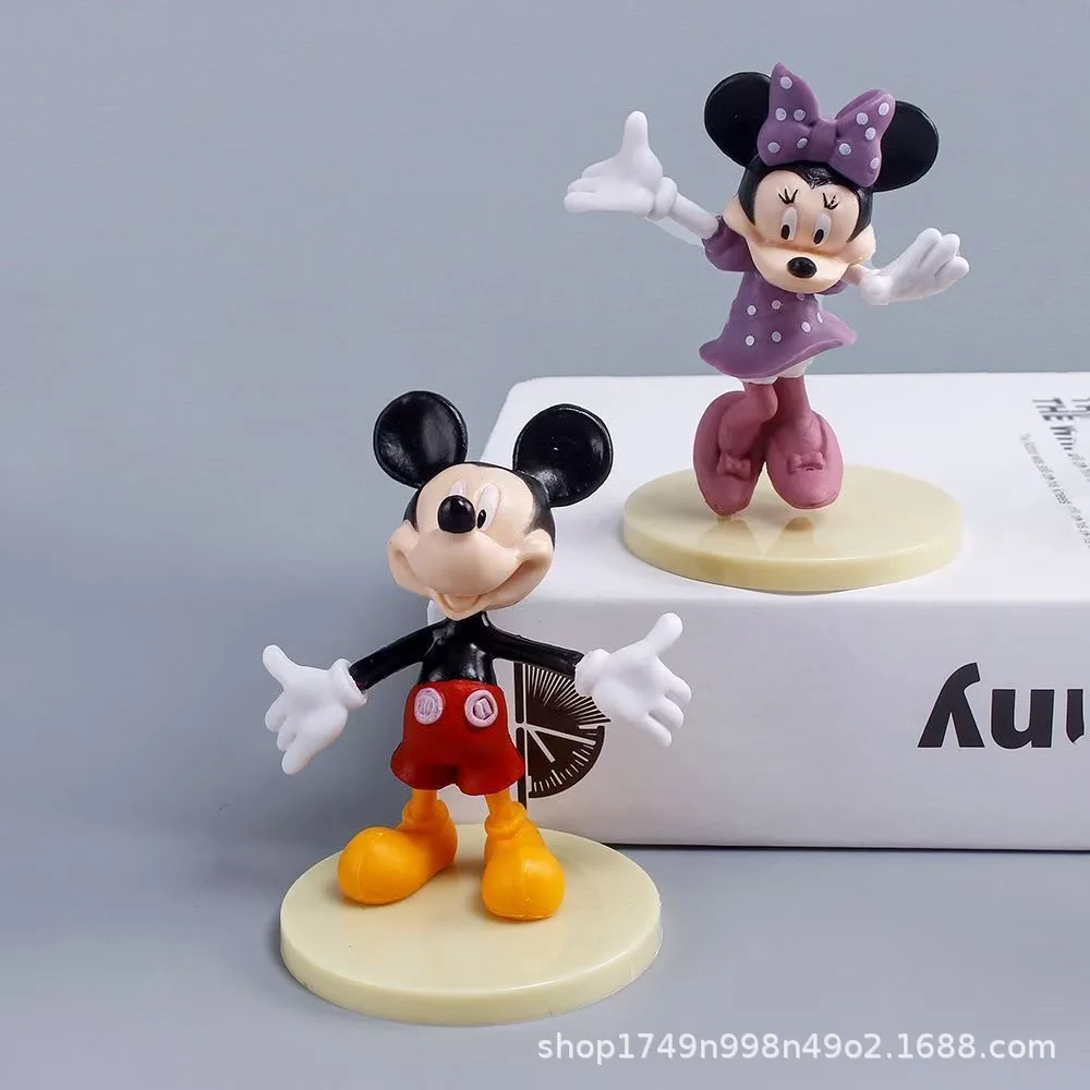 Mickey Minnie Miaomiaowu Gao Fei Pluto Donald Duck Decoration Hand-Made Model Cartoon Doll Cake Decoration