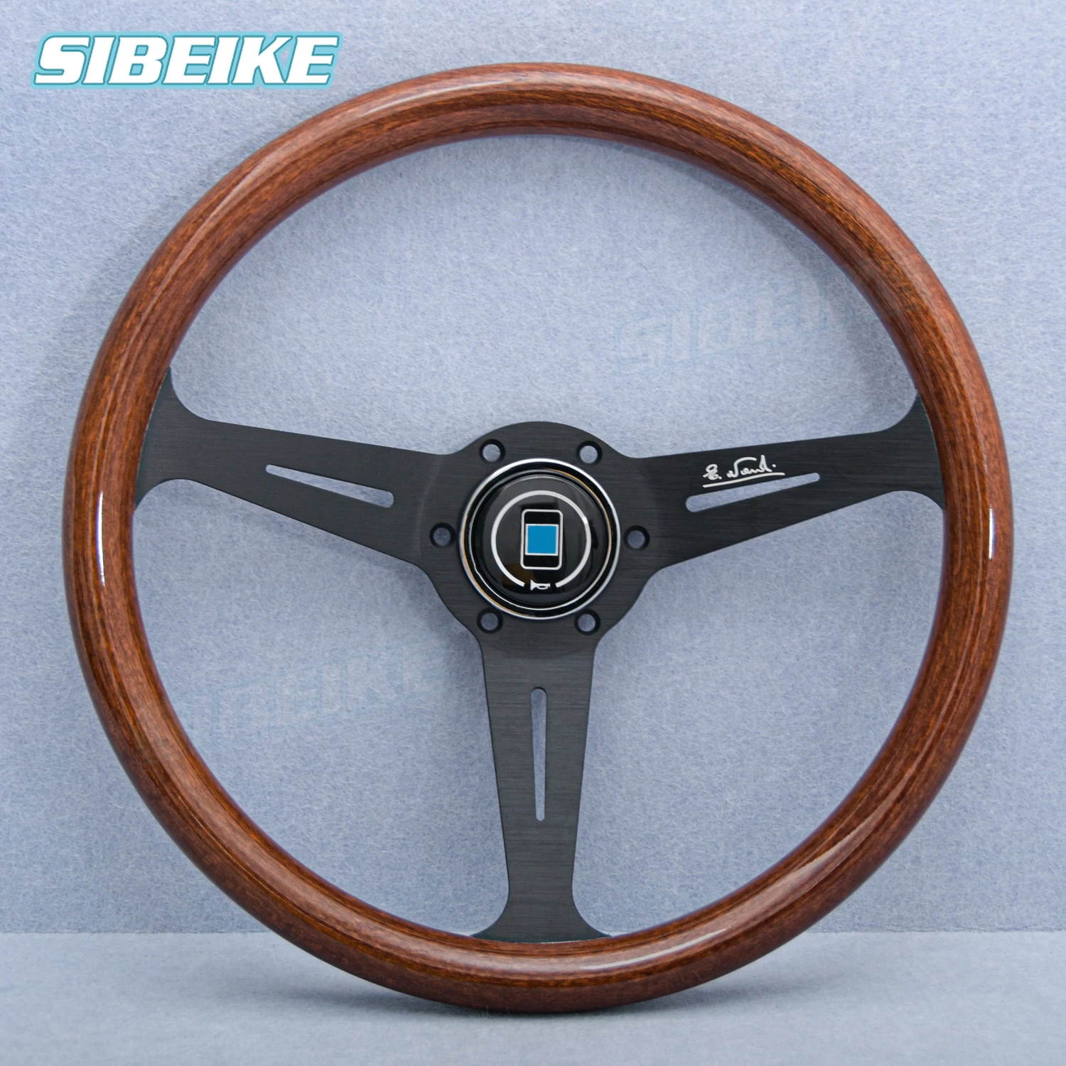 14inch 358mm Universal Wood Film Steering Wheel JDM Classic Sports Steering Wheel Car Accessories