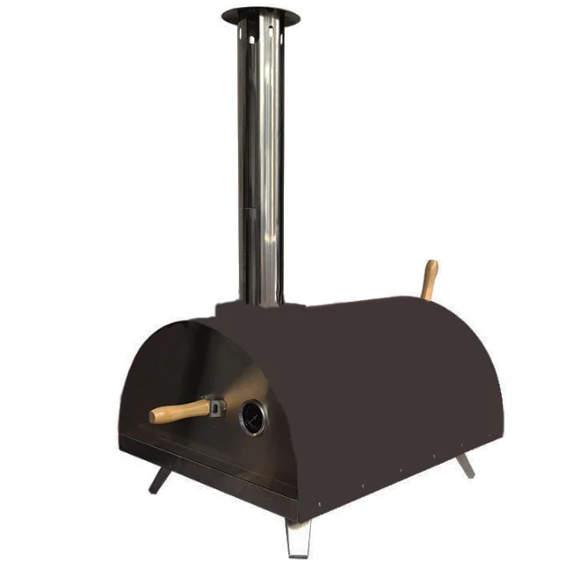 Factory oven chimney pipe Stainless Steel Pizza Oven flue pipe for Wood Heater Outdoor Fireplace Black Steel pizza oven doo