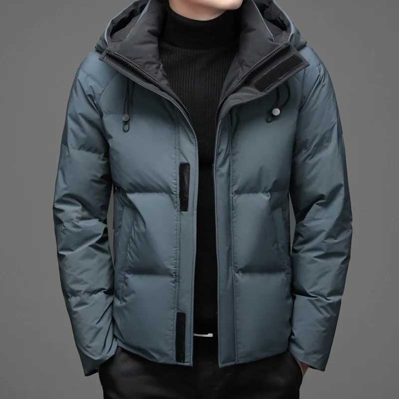 Men Winter Wholesale Down Stand Collar Puffer Jacket Men Puffer Comfortable Down Jacket Winter Puffy Goose Down Jacket
