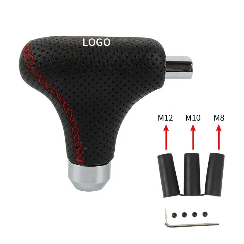 Leather / Aluminum Aircraft Joystick JDM Gear Shift Knob