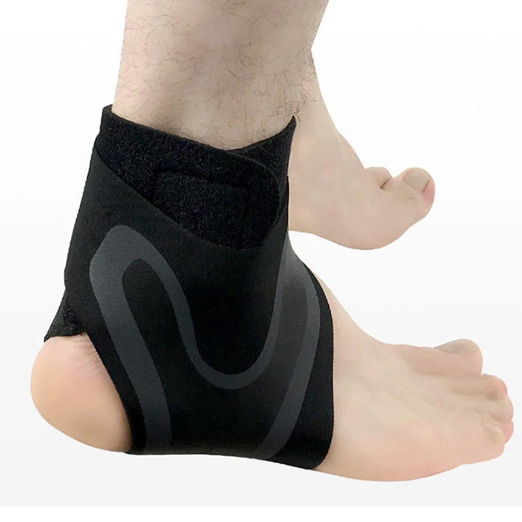 
High Quality Custom Neoprene Fixed ankle Straps Soccer Sport Compression Ankle Support Brace 