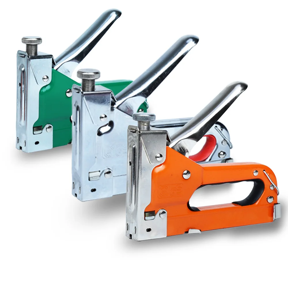 High Quality Hand Easy Triple U-Shaped Code Nail Gun Woodworking Upholstery Gas Nail Gun Shooter Action Nail Gun