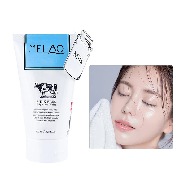 Facial cleanser face wash gel rose natural pore private label face wash milk cleansing remover make up simple cleanser