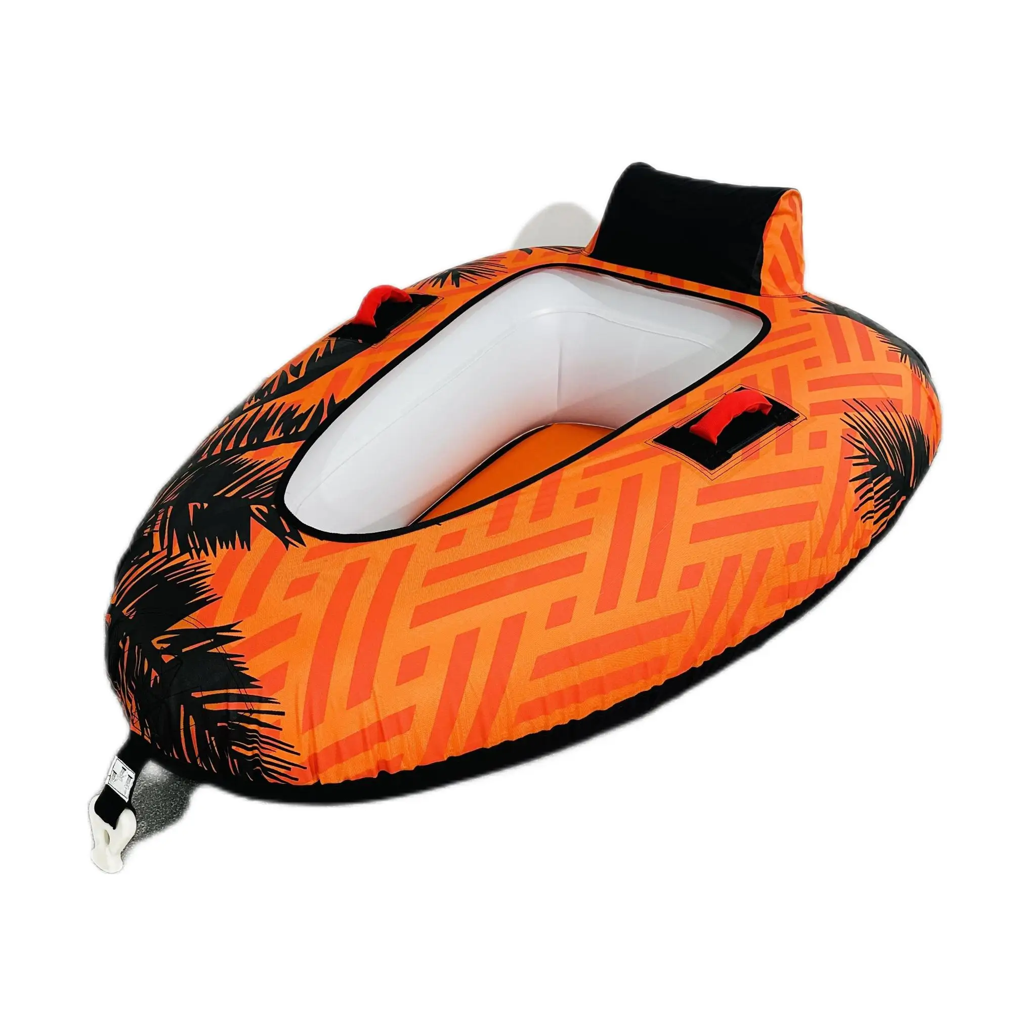 1 Safety inflatable boat tube and tug water sports tug row surf tug tube boat pull pipe