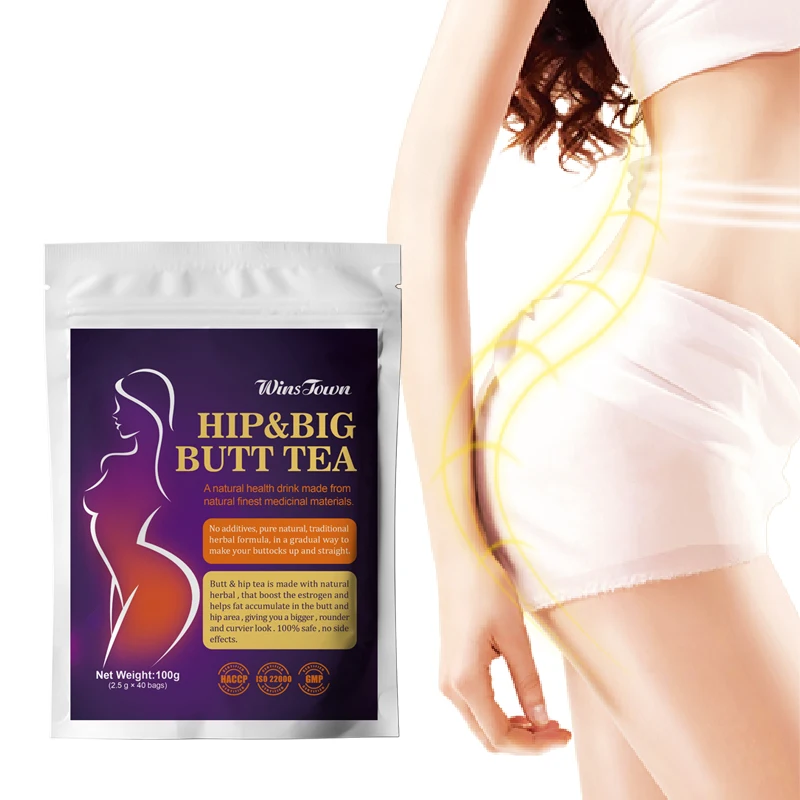 wholesale Bigger Hip Up tea Custom Fully Effective Enhancement Sexy Firming Buttock supplements herbal big Butt Hip tea
