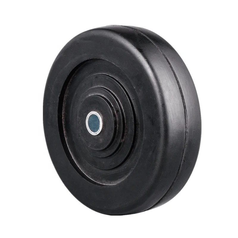 3 inch solid small rubber wheels for trolley cart