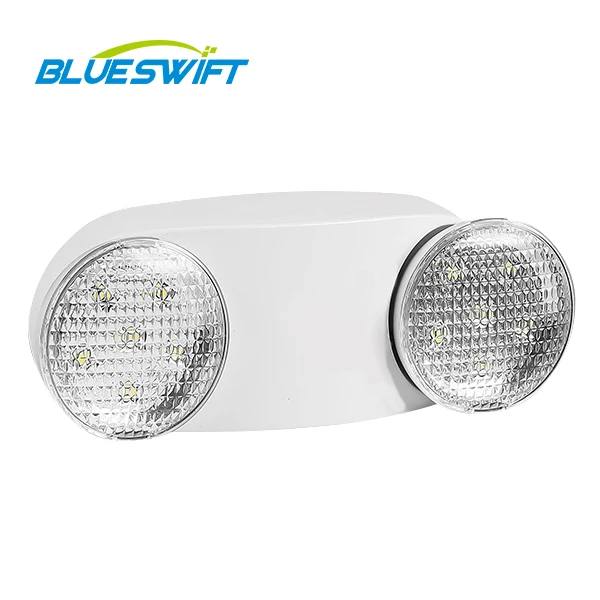 New Intelligent Rechargeable Twin Spot Light Double Head Led Emergency Light
