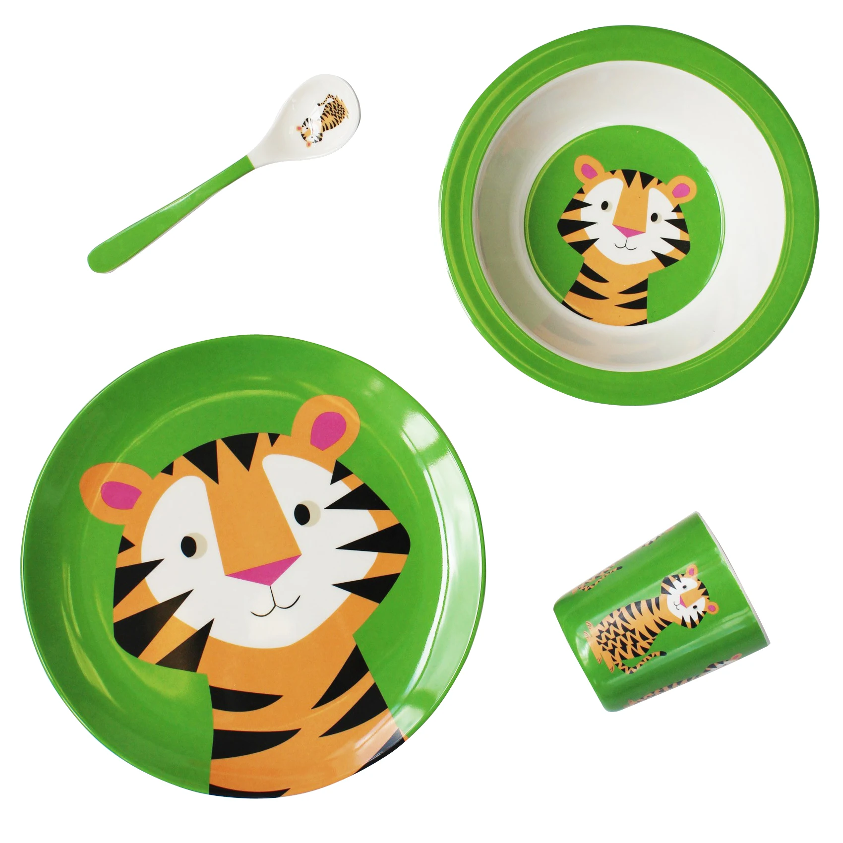 Детские Экологичные милые меламиновые столовые приборы, Подарочный Обеденный набор, чашка из меламина, тарелка, ложка, детская посуда из меламина на день рождения