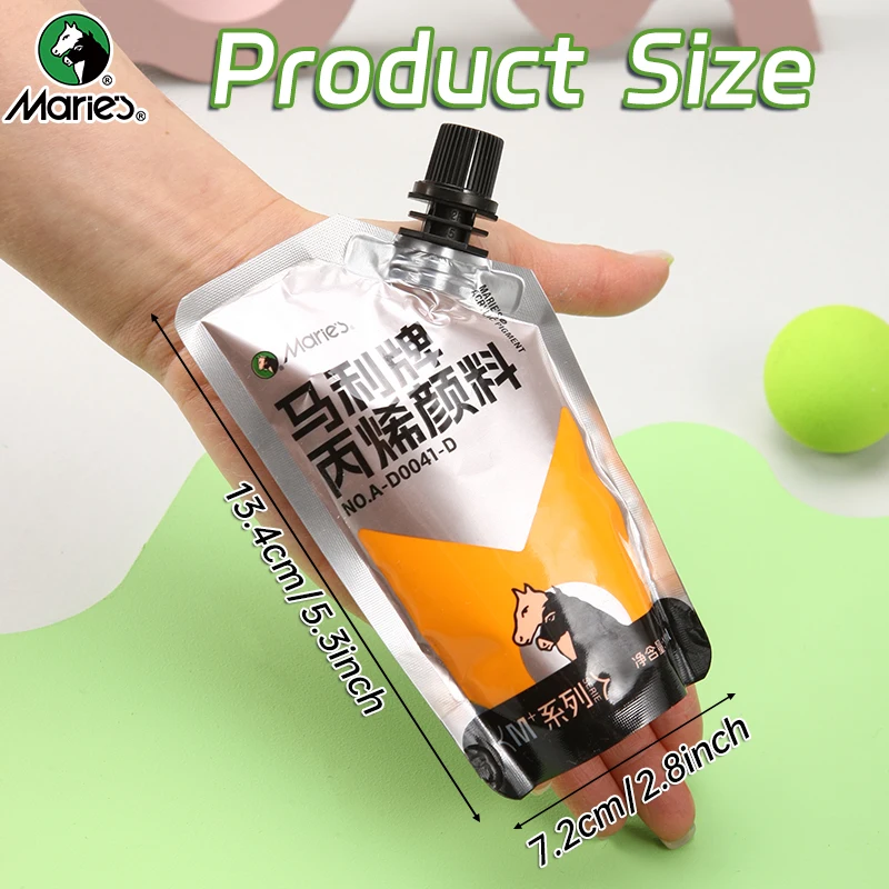 Maries Bagged 100ml Acrylic Paint 43 Colors Waterproof and Non-Fading Supplementary Package for Art Painting wholesale