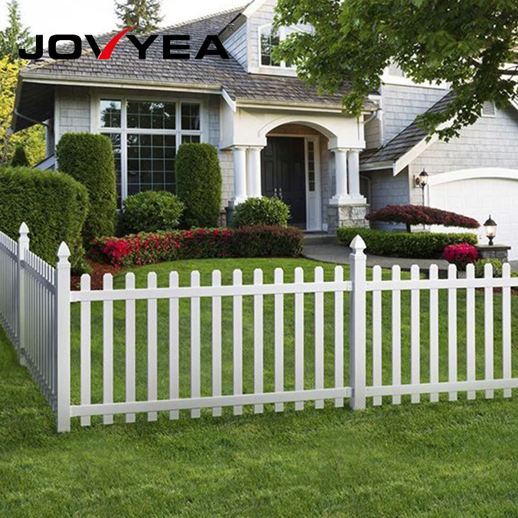 Horizontal Metal Exterior Design White Garden Edging Silicone Mold Vinyl Picket Fence Dog War
