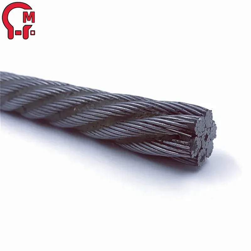 HLM  factory direct black 16mm steel wire rope diameter 34 mm for tower crane
