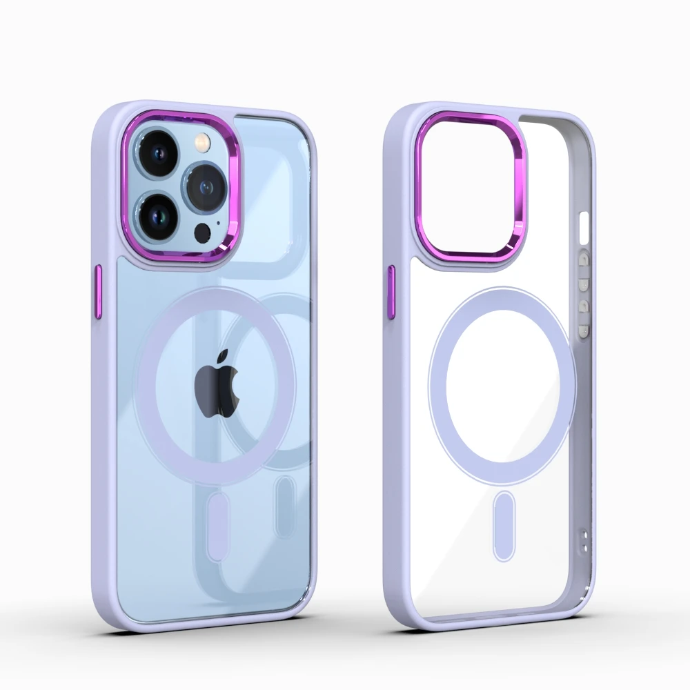 Shockproof Hybrid Clear Transparent Phone Magnetic Case For iPhone 13 12 14 magesafes Back Cover