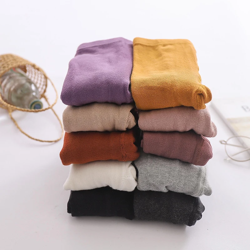 Осенне-зимние колготки для маленьких девочек; Плотные трикотажные хлопковые колготки для маленьких мальчиков; Мягкие вязаные детские леггинсы в рубчик; Детские чулки