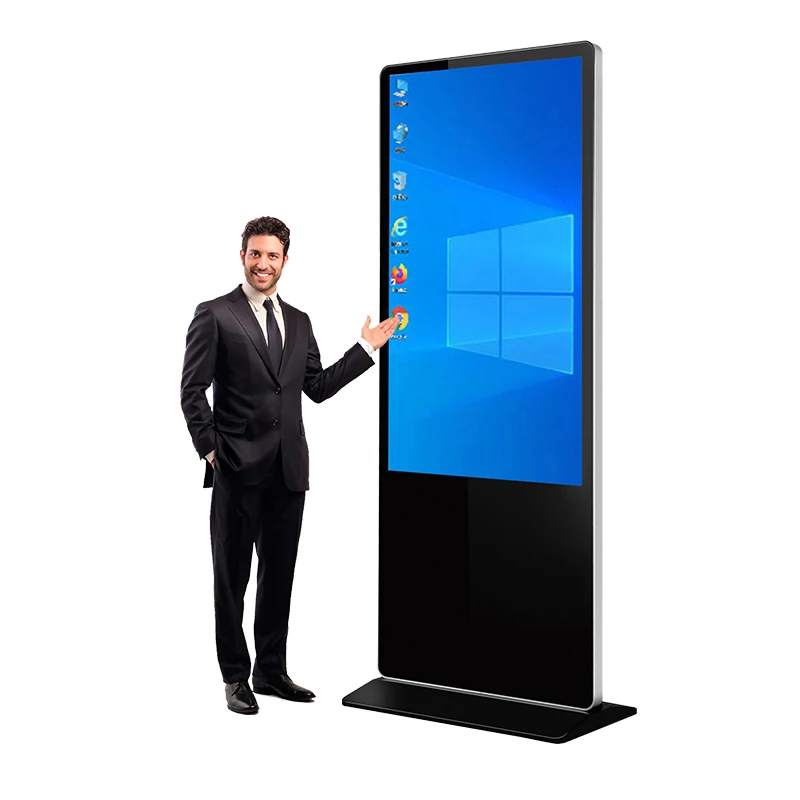 OEM интерактивный напольный сенсорный экран 32 дюймов Digital Signage рекламный видео плеер в помещении