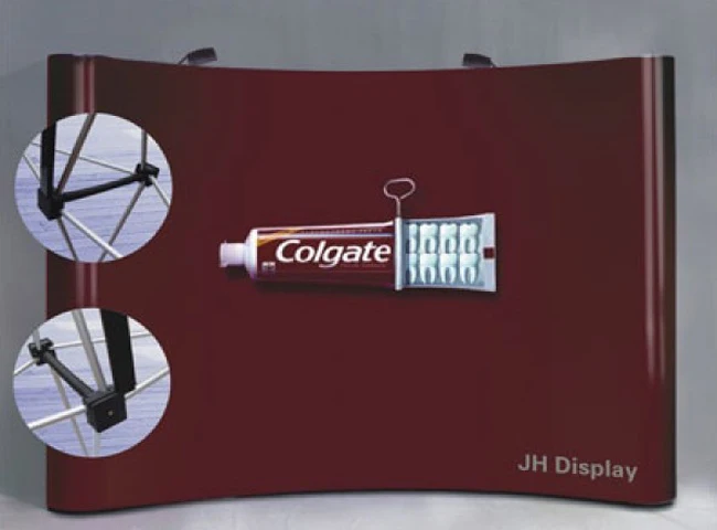 Pop Up Backdrop Display Kit for Trade Show Booth Exhibit