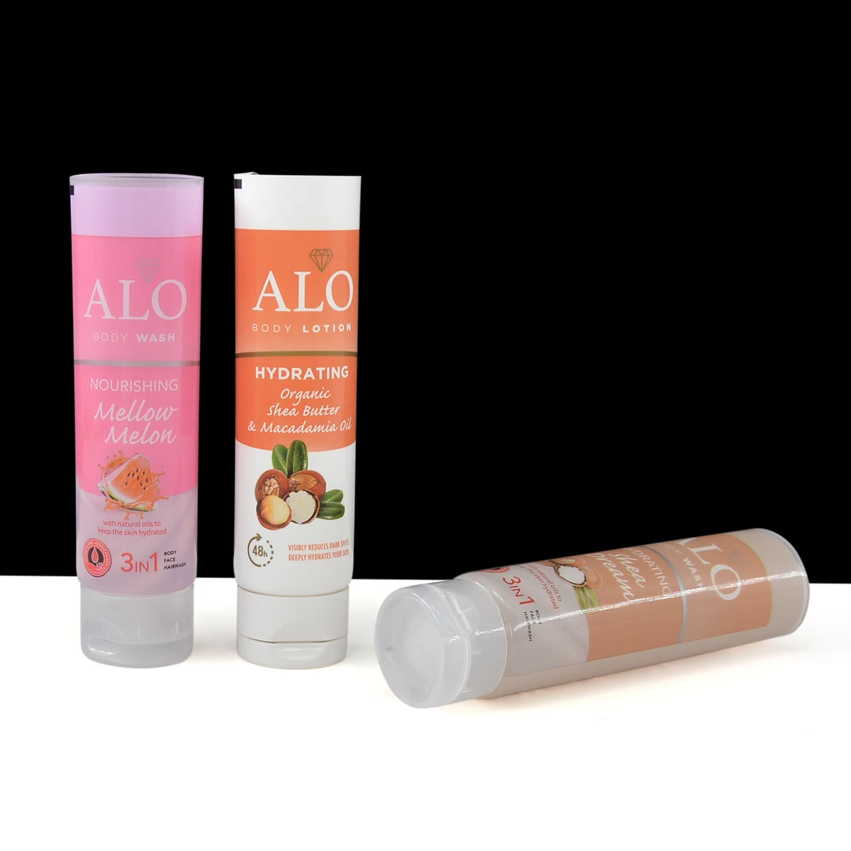 Customized Plastic Empty Tube PE Composite Tube Cosmetic Packaging Squeeze Tube Transparent 20ml40ml60ml80ml