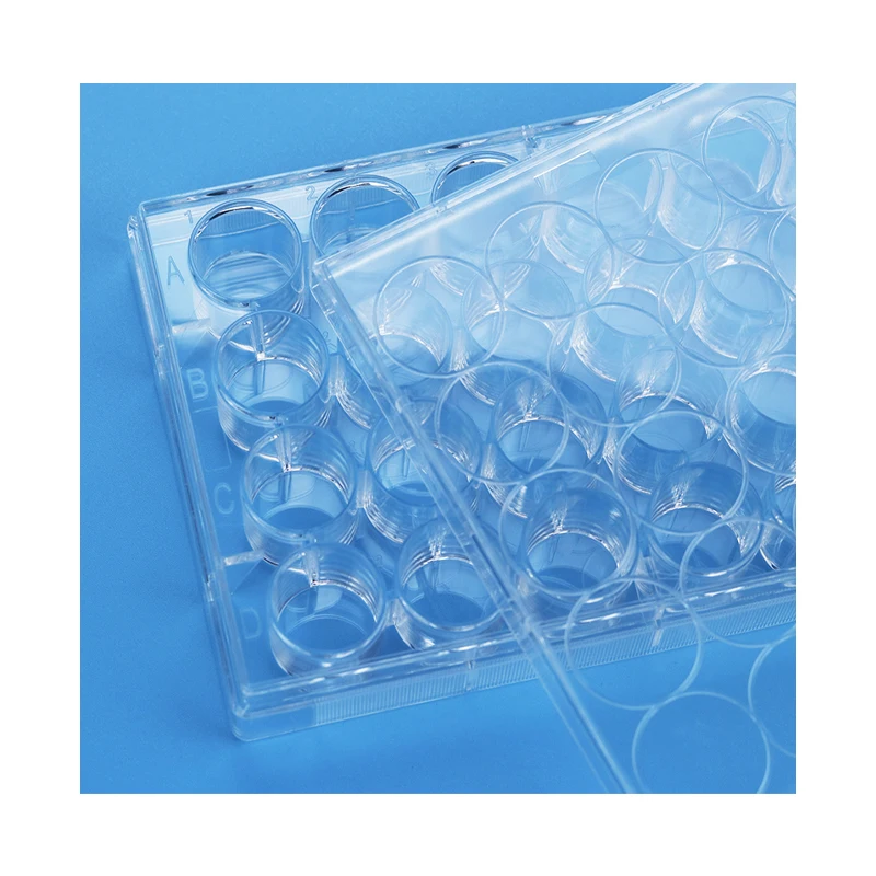 disposable lab 24 well plate plastic sterile TC treated cell culture plate tissue culture plate