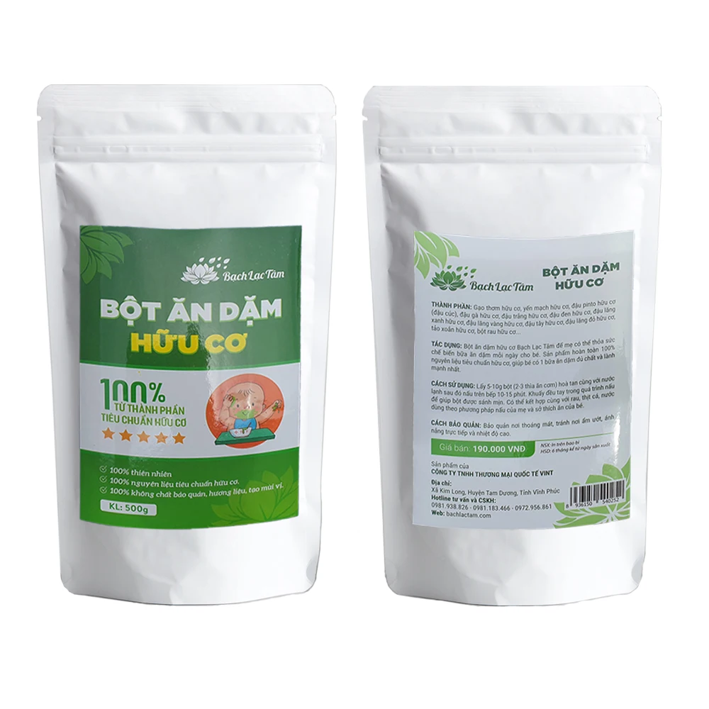 Organic Weaning Powder Promotion Development Providing Energy Supplement Nutritious Powder for Children 500 grams