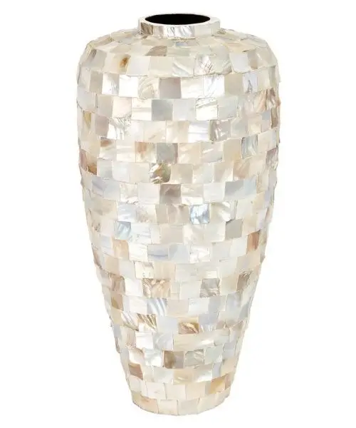 High quality mother of pearl flower vase for home decor and wedding wholesale