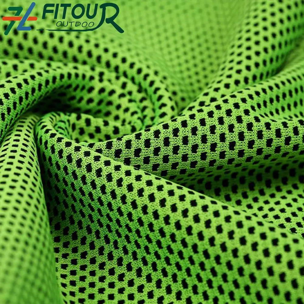 
Best selling summer fabric uv protection for sport towel t-shirt texture texture cool feeling knitted fabric 