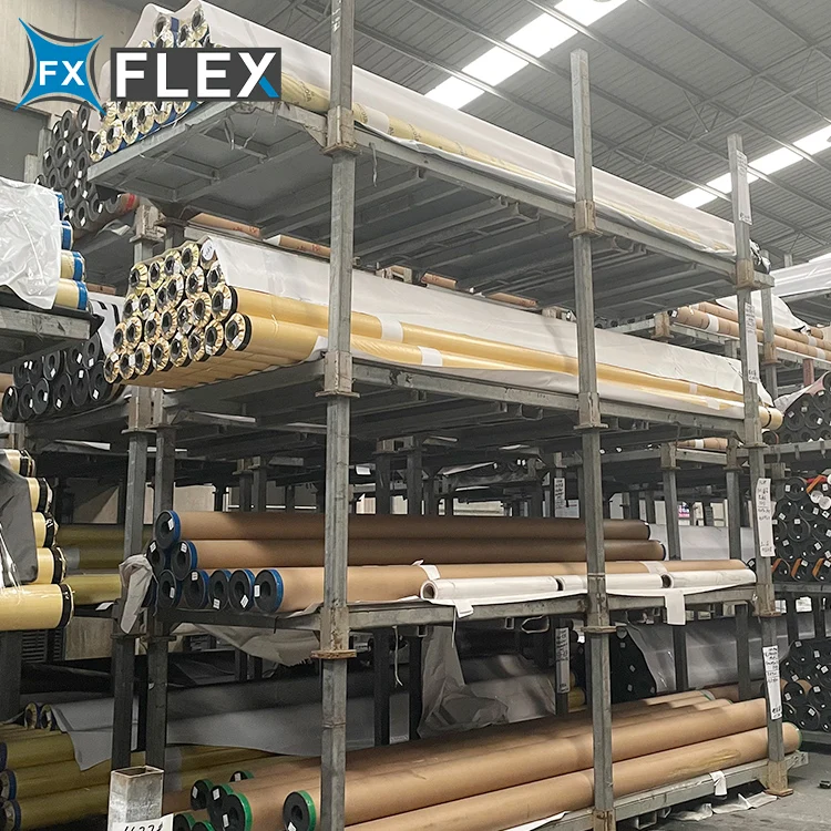 Custom Outdoor PVC Vinyl Print Flex Banner Mesh Fabric 10 Feet Panaflex Rolls PVC Flex Banner Rolls Manufacture
