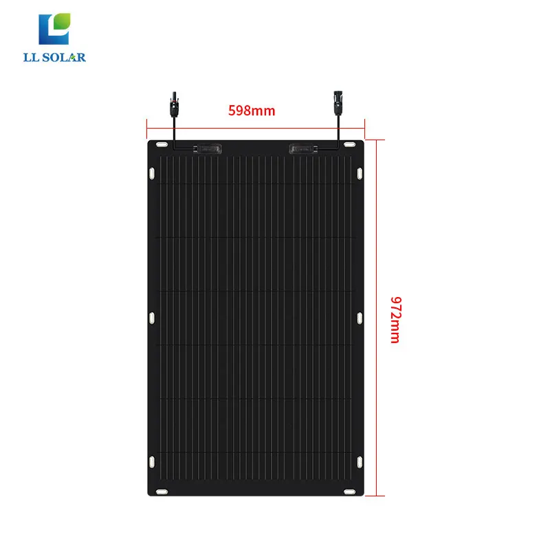 ETFE 100W 200W Flexible Mono Photovoltaic Panel Solar High Efficiency Paneles Solar For RV Boat Off-Grid