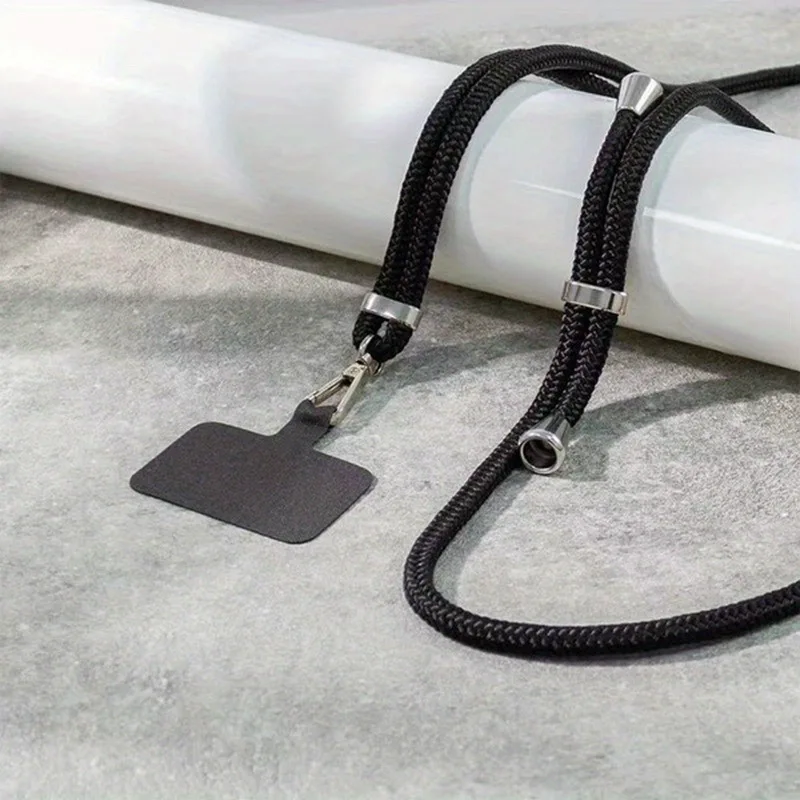 TPU Nylon Phone Accessories Universal Crossbody Necklace Smartphone Covers Strap Patch Tab Tether Cell Mobile Phone Lanyard