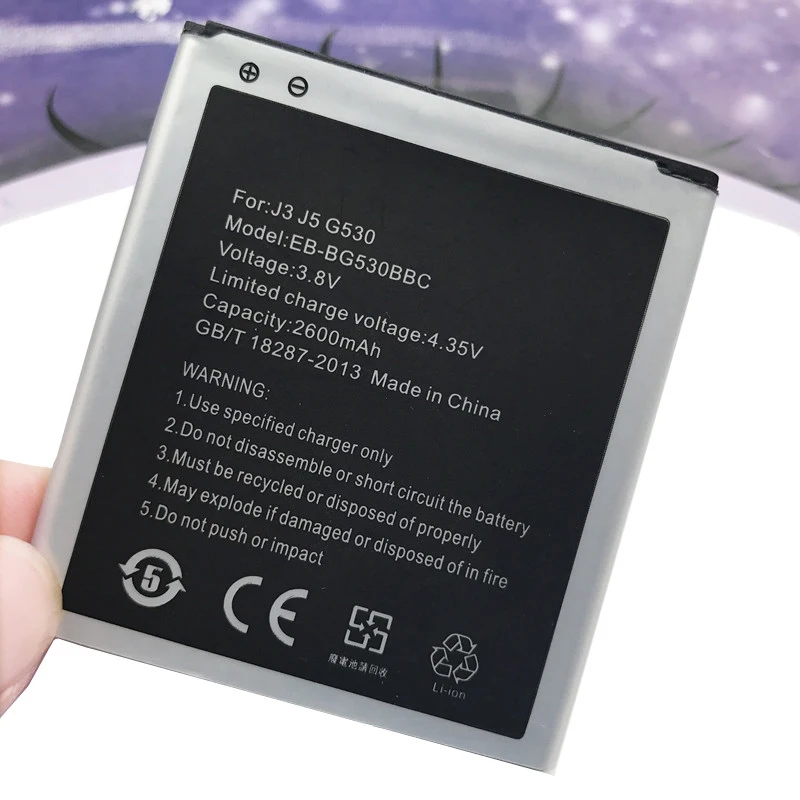 EB-BG530CBU EB-BG530CBE батарея для SAMSUNG Galaxy Grand Prime J3 J5 2016 EB-BG531BBE G530 G531F G530H