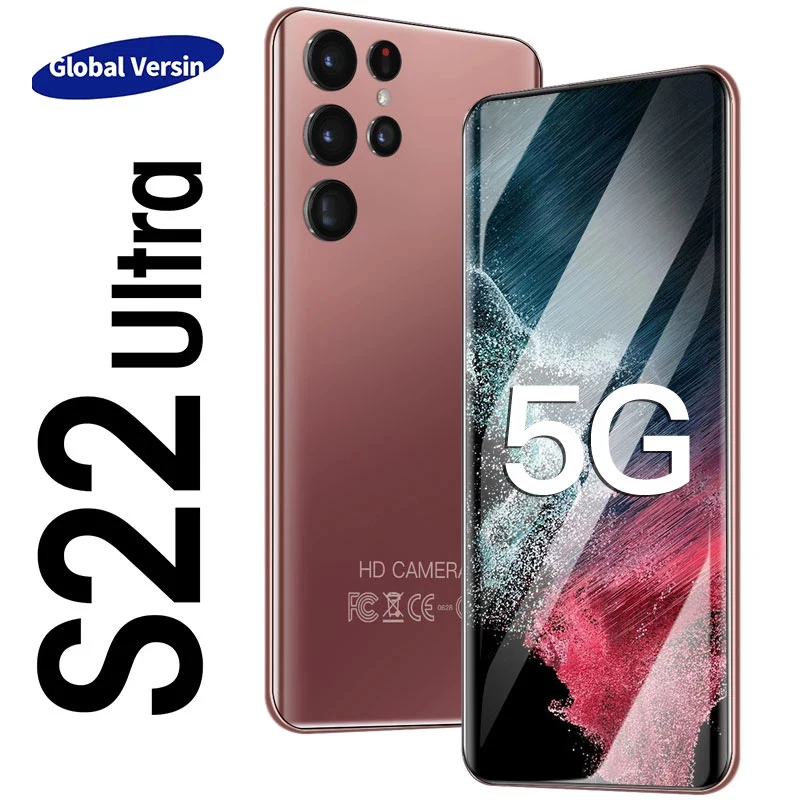 Original Smartphones S22 Ultra 16GB+512GB phone13 10-Core 5G LET Cellphones unlocked Dual SIM Long lasting battery phone