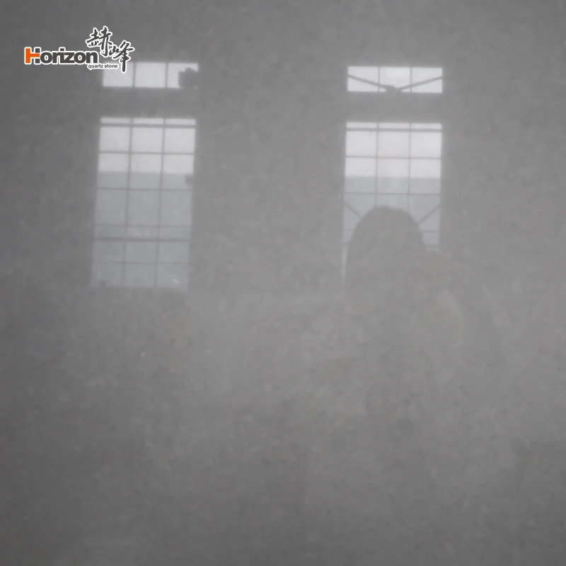 Horizon Factory Price White Quartz Stone Slabs Lightgray kitchen Quartz Countertops Slabs